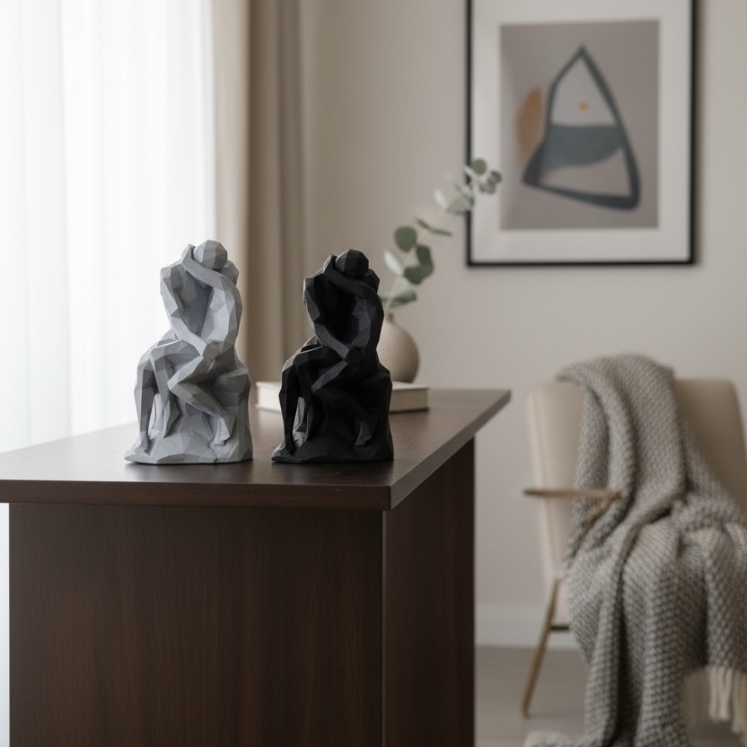 Geometrik Rodin Heykeli